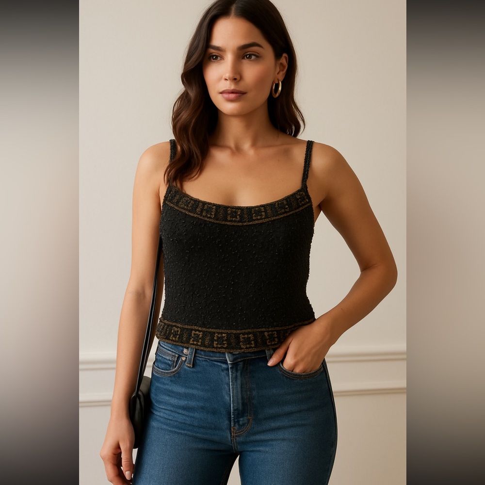 Vintage Beaded Top
